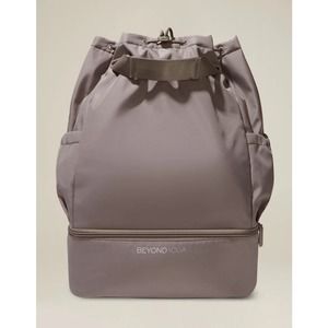 New** Beyond Yoga Beige Convertible Gym Bag